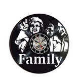 Personal Custom Made Black Vinyl Record Wall Clock