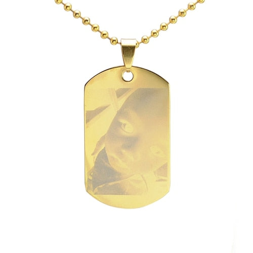 Beautiful Rectangle Personalized Pendant Necklace