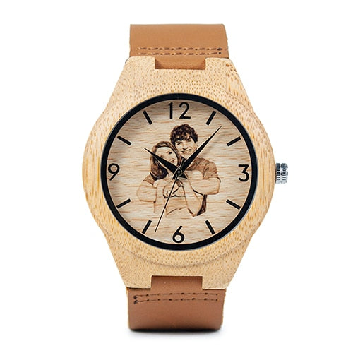 Creative Gift Wood Watch For Men And Women (UV Printing on Wooden Watch)