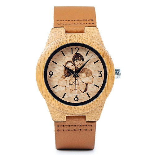 Creative Gift Wood Watch For Men And Women (UV Printing on Wooden Watch)