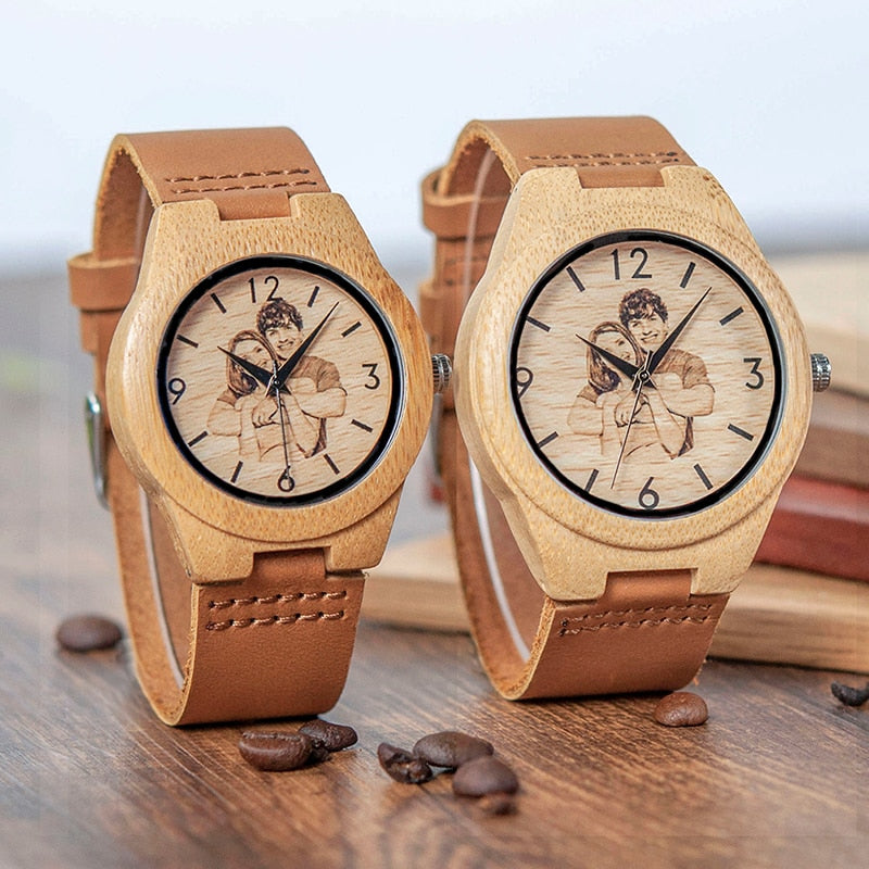 Creative Gift Wood Watch For Men And Women (UV Printing on Wooden Watch)