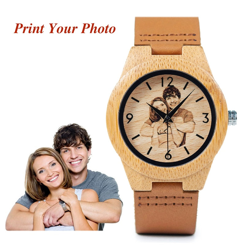 Creative Gift Wood Watch For Men And Women (UV Printing on Wooden Watch)