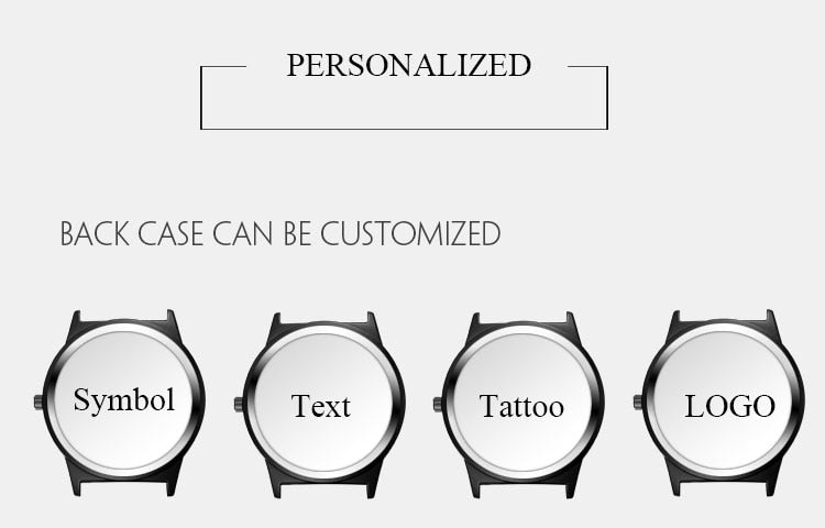 Own Design Watches OEM Printing Face Custom Wristwatch Brand Logo or Name Engraved Watch