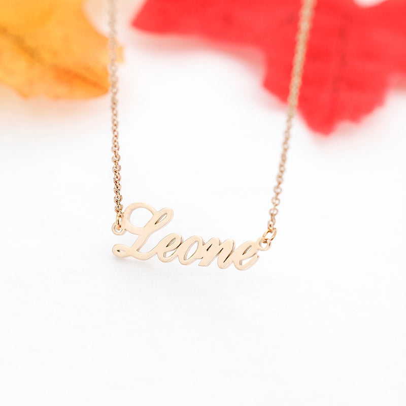 Gold Plated Necklace with 1-5 Names & Birthstones