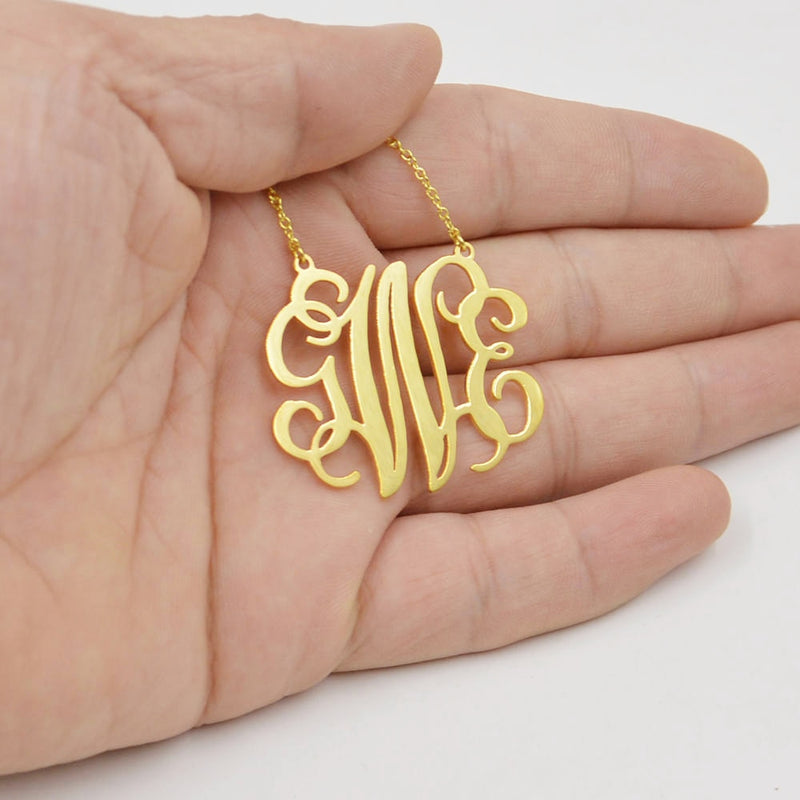 Personalized Dainty Monogram Necklace