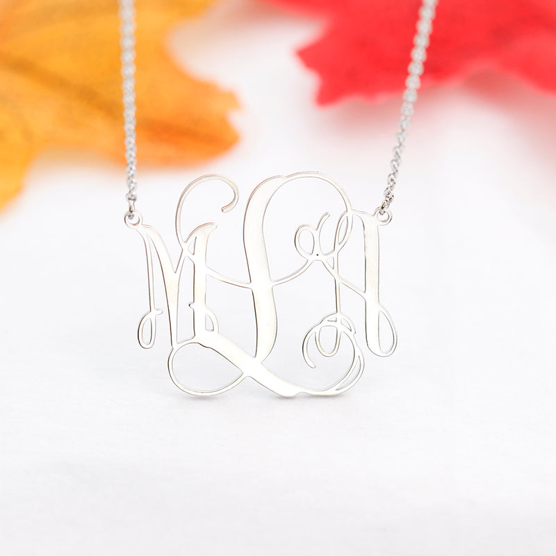 Personalized Dainty Monogram Necklace