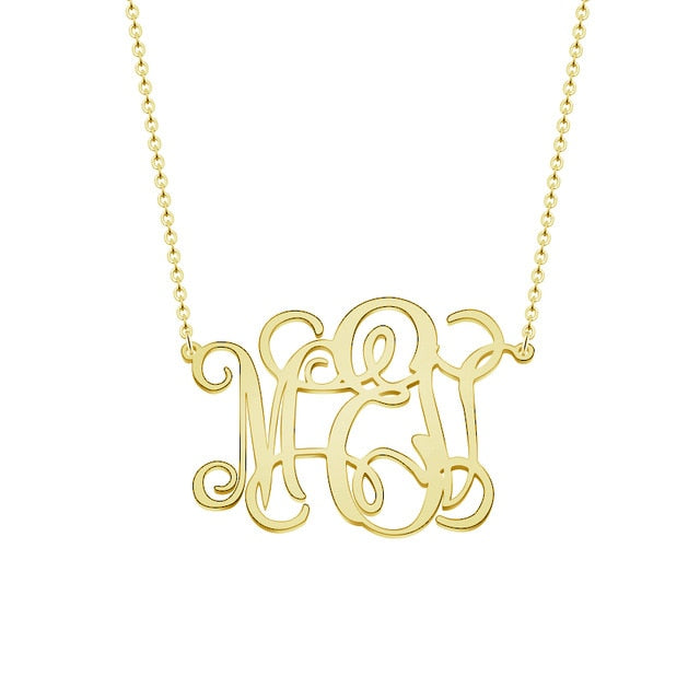 Personalized Dainty Monogram Necklace