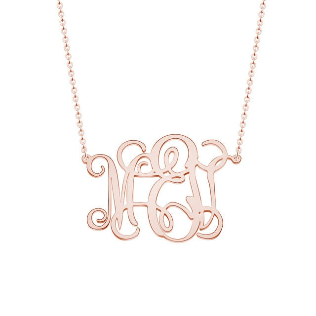 Personalized Dainty Monogram Necklace