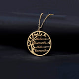 Custom Family Tree Names Necklace