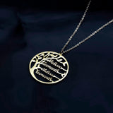 Custom Family Tree Names Necklace