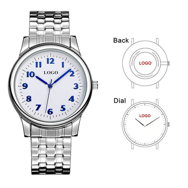 B-8204 Stainless Steel Strap Men's Watch